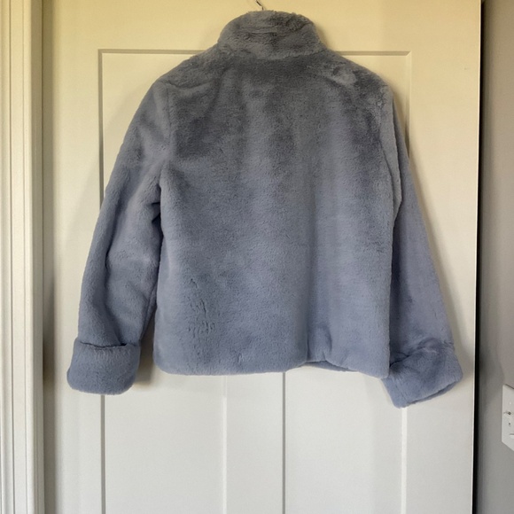 Periwinkle Moonlight Faux Fur Coat Jacket By Philosophy Republic Clothing - Picture 4 of 14